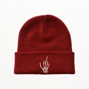 ❌ SOLD ❌  CREEP STREET - Bright Red F Off Beanie